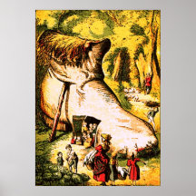 Dame âgée qui a vécu dans une affiche de chaussure