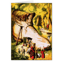 Dame âgée qui a vécu dans une carte de voeux de ch