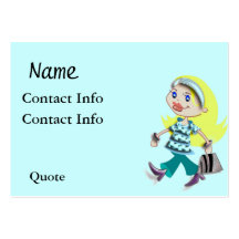 DAME CARTES DE VISITE DE MODE CARTE DE VISITE