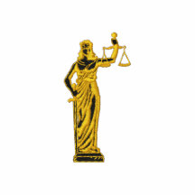 Dame Justice met gepersonaliseerde naam Poloshirt