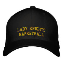Dame Knights Basketball Geborduurde Basebal Pet