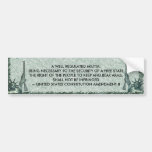 DAME LIBERTY - AMENDEMENT II - JUIST OM WAPENS TE  BUMPERSTICKERS