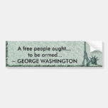 DAME LIBERTY - HET CITAAT VAN GEORGE WASHINGTON -  BUMPERSTICKER