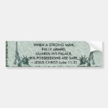 DAME LIBERTY - HET CITAAT VAN JESUS - WAPENS BUMPERSTICKER