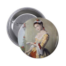Dame met Kaarten Button