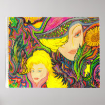 Dames de jardin affiches