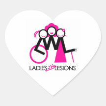 Dames met Letsels Sticker