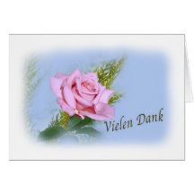 Dank u, Bedompte Vielen, Duits Kaarten