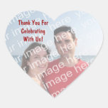 Dank u! De Stickers van het Hart van de foto