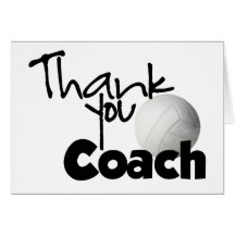 Dank u trainen, Volleyball Wenskaarten