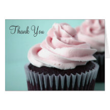 Dankt Berijpen van de Vanille van Cupcakes van de  Kaart