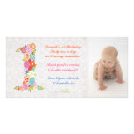 Dankt de 1st Verjaardag van het Baby van babys u d Fotokaarten