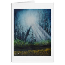 Dans les bois carte de vœux
