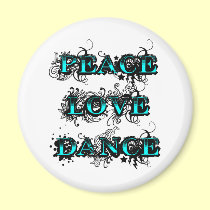 Danse d'amour de paix magnets