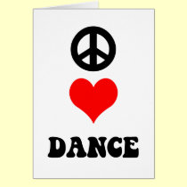 Danse d'amour de paix cartes