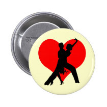 Danse de coeur badges publicitaires