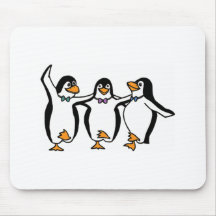 Danse de pingouins tapis de souris