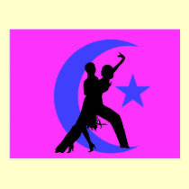 Danse de salon cartes postales