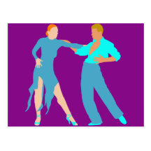 Danse de salon cartes postales