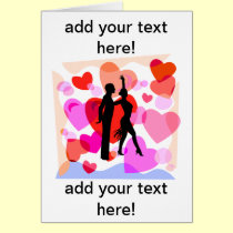 Danse de salon de coeurs cartes