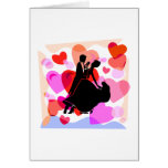 Danse de salon de coeurs cartes