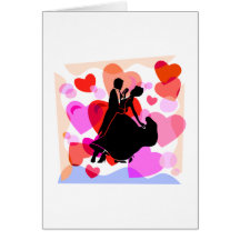 Danse de salon de coeurs cartes
