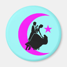 Danse de salon magnets pour réfrigérateur