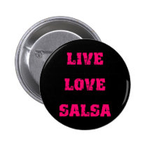 Danse de Salsa badges publicitaires