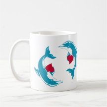 Danse des dauphins tasse