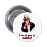Danse drôle badge avec épingle