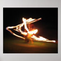Danse du feu d'Hawaï Posters