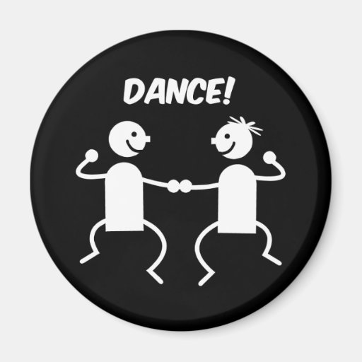 Danse mignonne aimants pour réfrigérateur