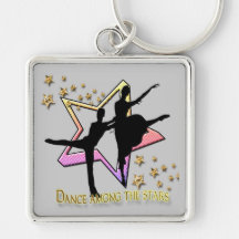 Danse parmi des étoiles porte-clefs