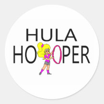 Danse polynésienne Hooper Autocollant Rond