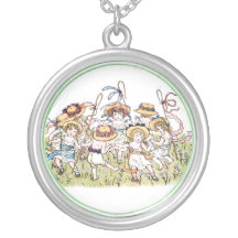 Danse victorienne de petites filles de Kate Greena Pendentifs