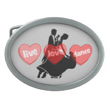 danse vivante d'amour boucle de ceinture ovale