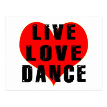 Danse vivante d'amour cartes postales