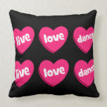 danse vivante d'amour oreiller
