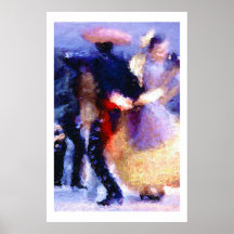 Danseurs de chapeau mexicain poster