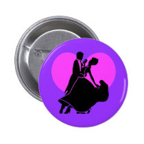 Danseurs de coeur badges publicitaires