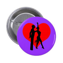 Danseurs de coeur badges publicitaires