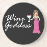 Dark van Divinely van de Godin van de wijn Drankjes Onderzetter