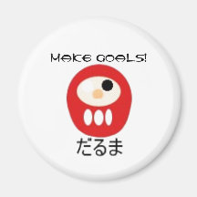 daruma, maakt Doelstellingen! Koelkast Magneetje