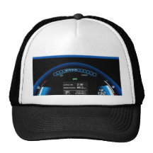 Dashlight bleu à la frontière noire casquettes