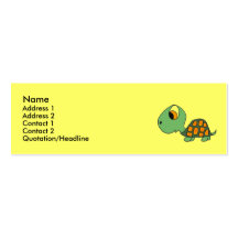 DB cartes de visite drôles de tortue Modèles De Cartes De Visite