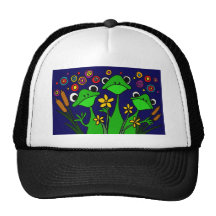 DB conception drôle d'art populaire de grenouille Casquette