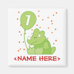 De 1st Verjaardag van Dino Baby Magneten