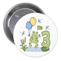 De 3de Verjaardag van Froggy Button