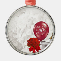 de 40ste Verjaardag van het Huwelijk Ornament
