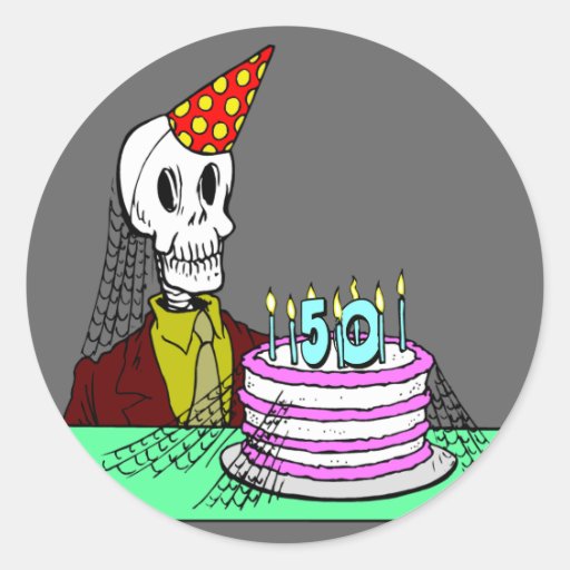 de 50ste Sticker van de Verjaardag
